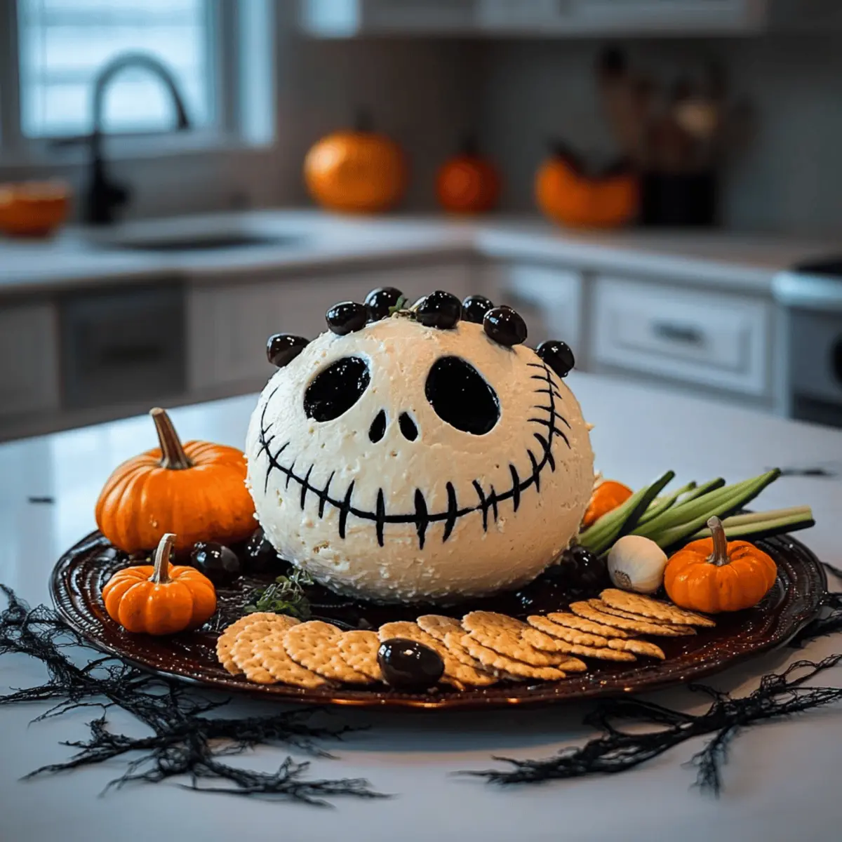 Spook Up Your Party with Skellington Cheese Ball Delight