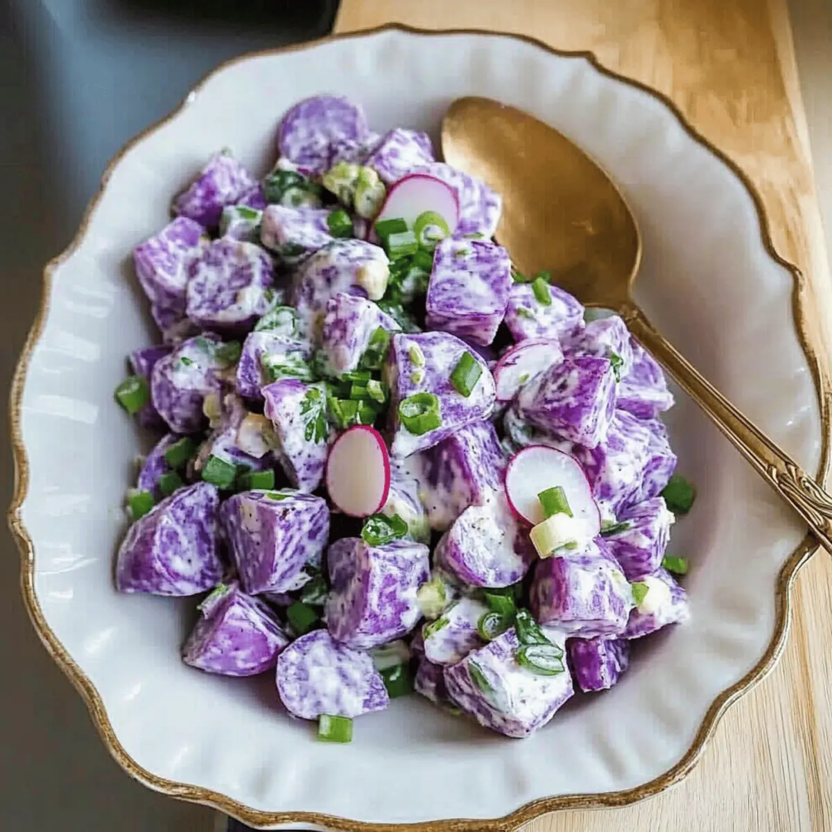 Colorful Purple Potato Salad that Dazzles Your Taste Buds