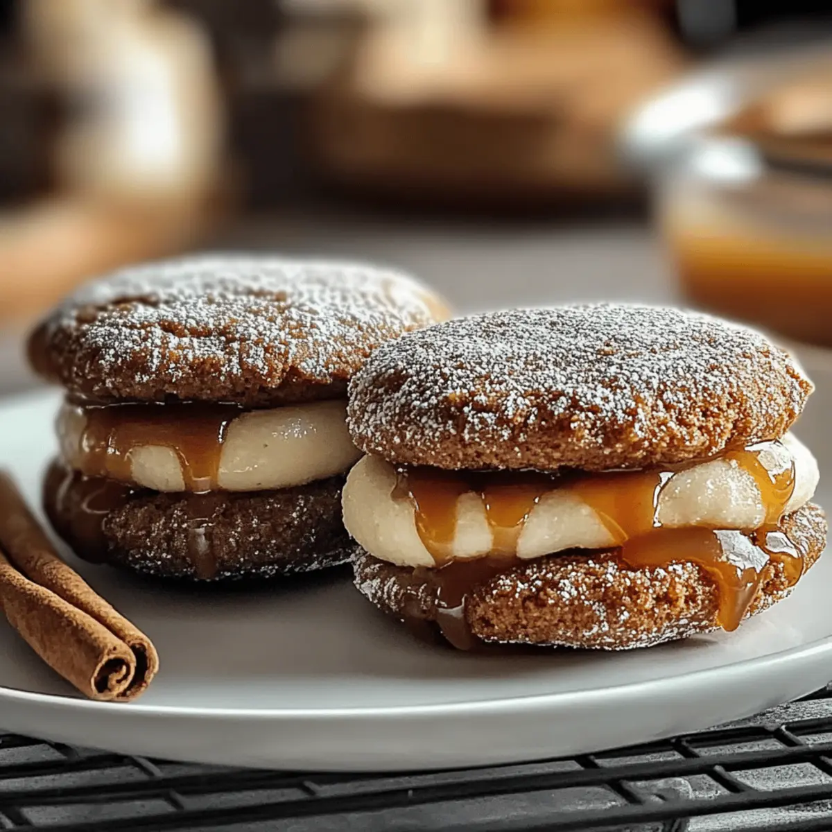 Cozy Up with Apple Cider Whoopie Pie Cookies and Caramel
