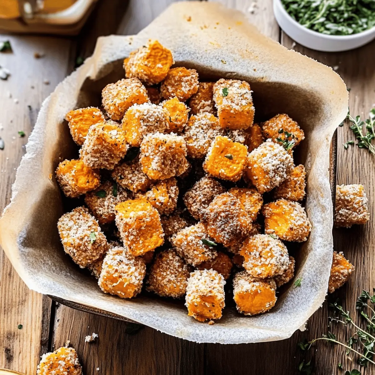 Baked Sweet Potato Parmesan Tater Tots for Crispy Joy