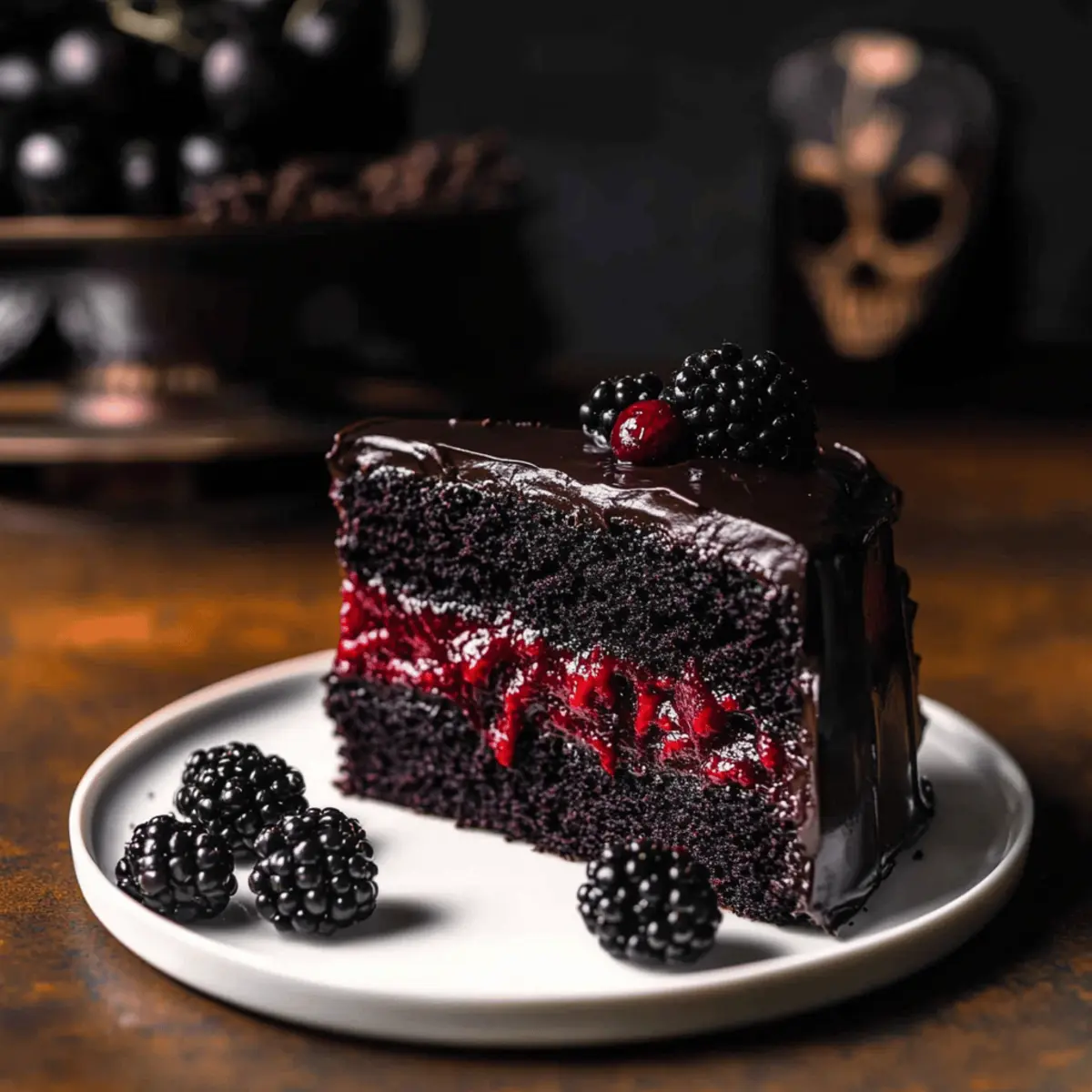 Dare to Indulge in Spooky Black Velvet Halloween Cake