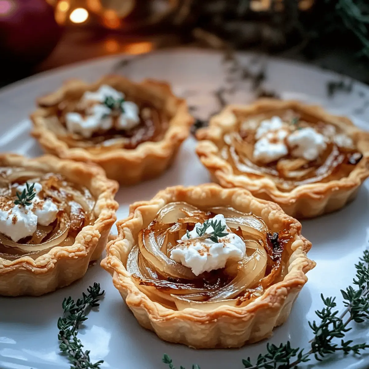 Caramelized Onion and Goat Cheese Tarts: A Taste of Elegance
