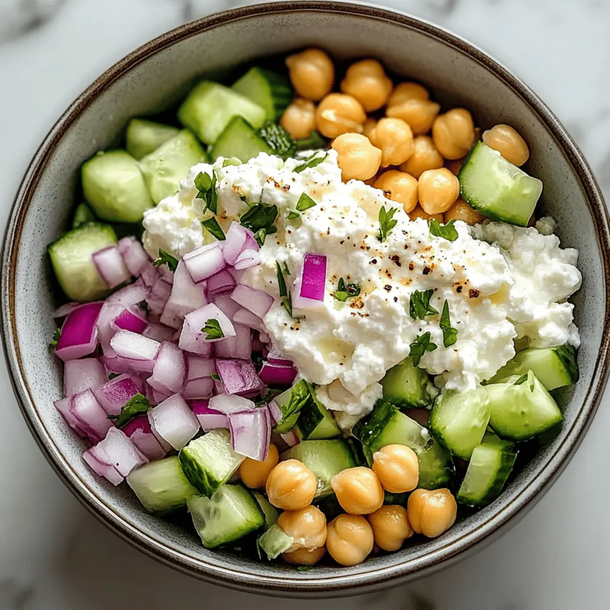 Cottage Cheese and Chickpea Salad: Quick, Healthy Delight