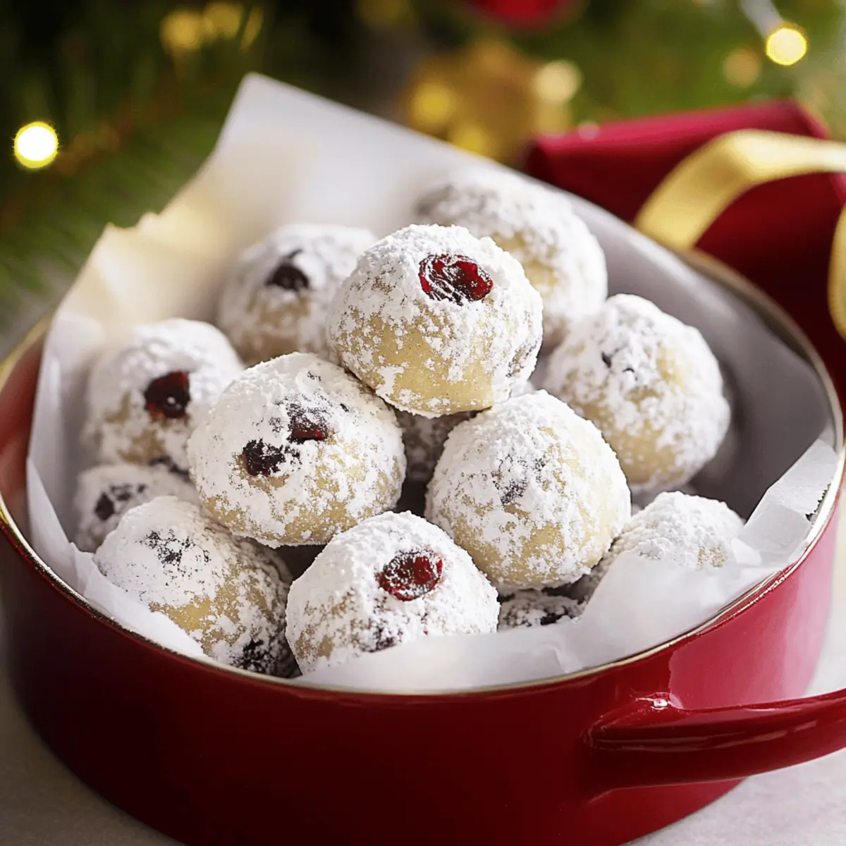 Cranberry Orange Snowball Cookies: Festive Eggless Delights