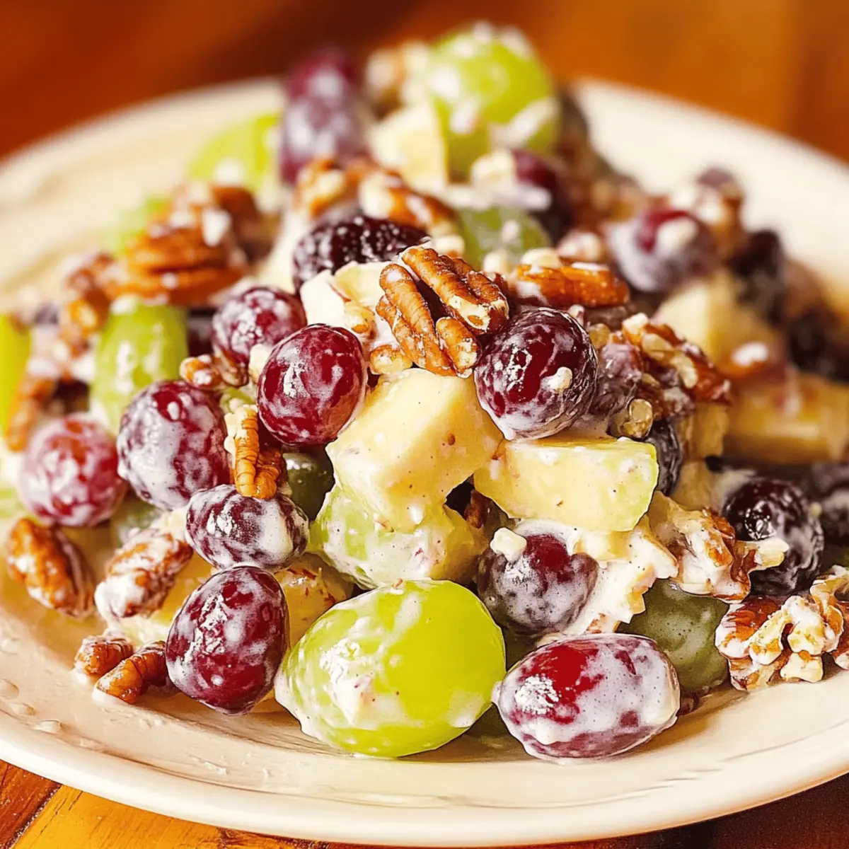 Creamy Grape and Apple Salad for an Irresistible Holiday Treat