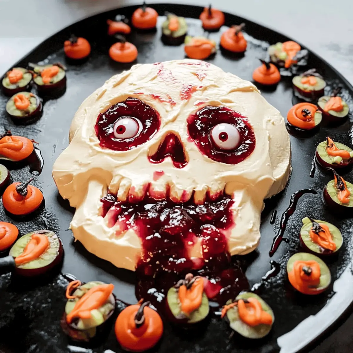 Spook Your Guests with a Creepy Cream Cheese Skull Delight