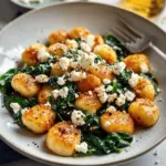 Crispy Gnocchi With Spinach And Feta