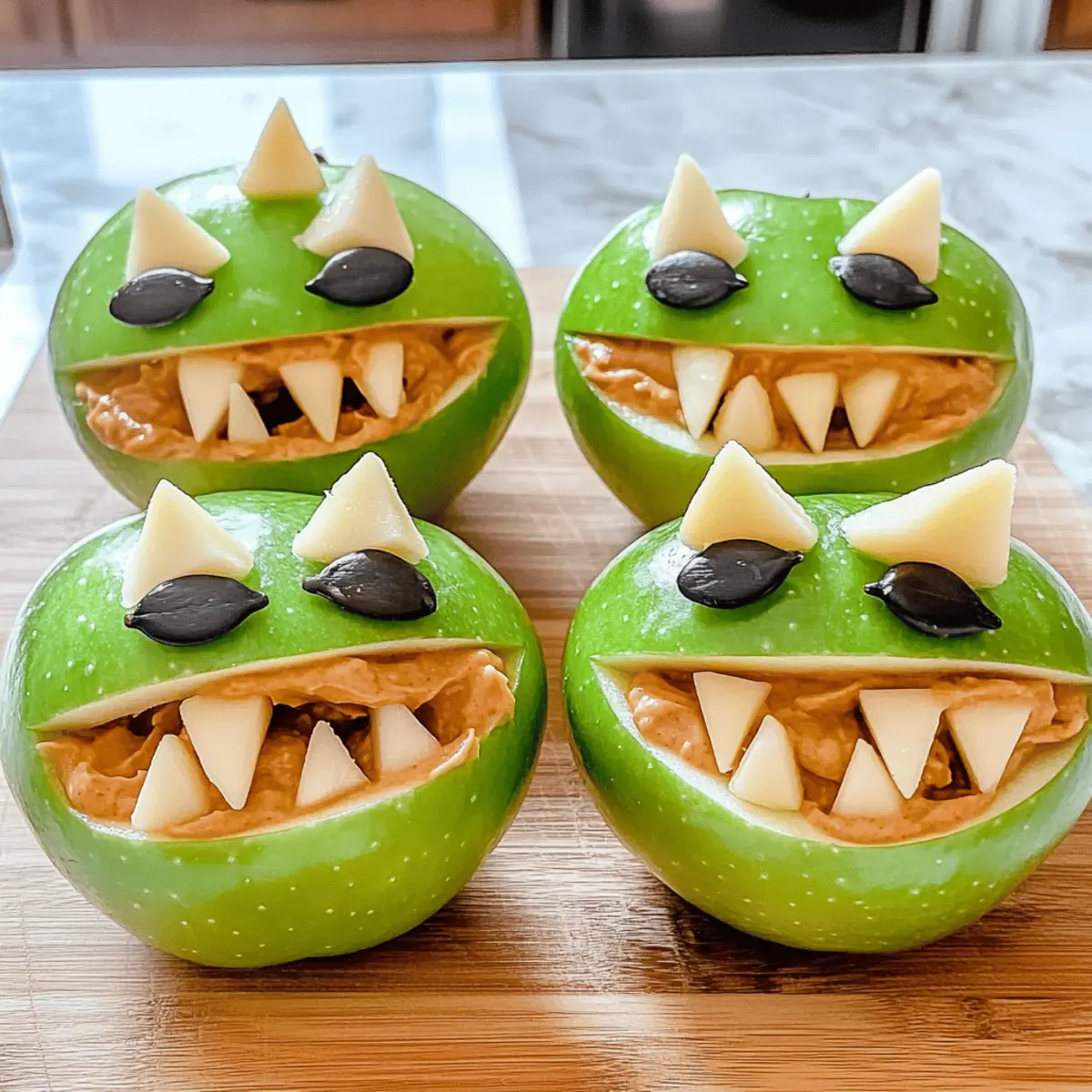 Delightful Green Apple Monsters: A Healthy Snack Adventure