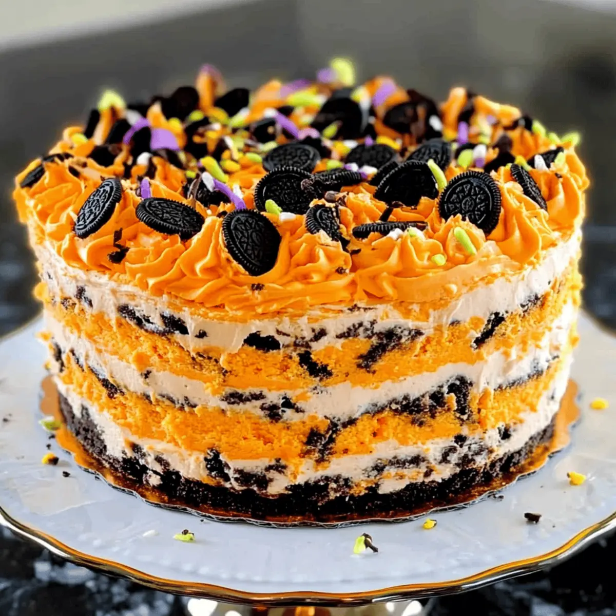 Delicious Halloween Icebox Cake for Spooky Celebrations