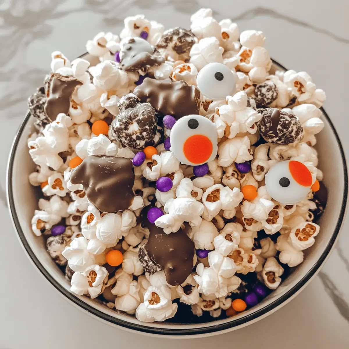 Halloween Muddy Buddies Popcorn Mix: A Ghoulishly Fun Treat