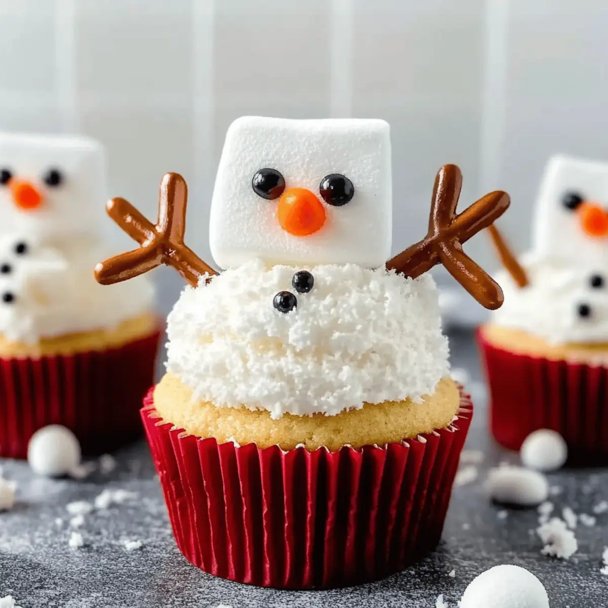 Melting Snowman Cupcakes: Fun Holiday Treats Your Kids Will Love
