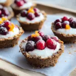 Mini Cranberry-Cheesecake Pies