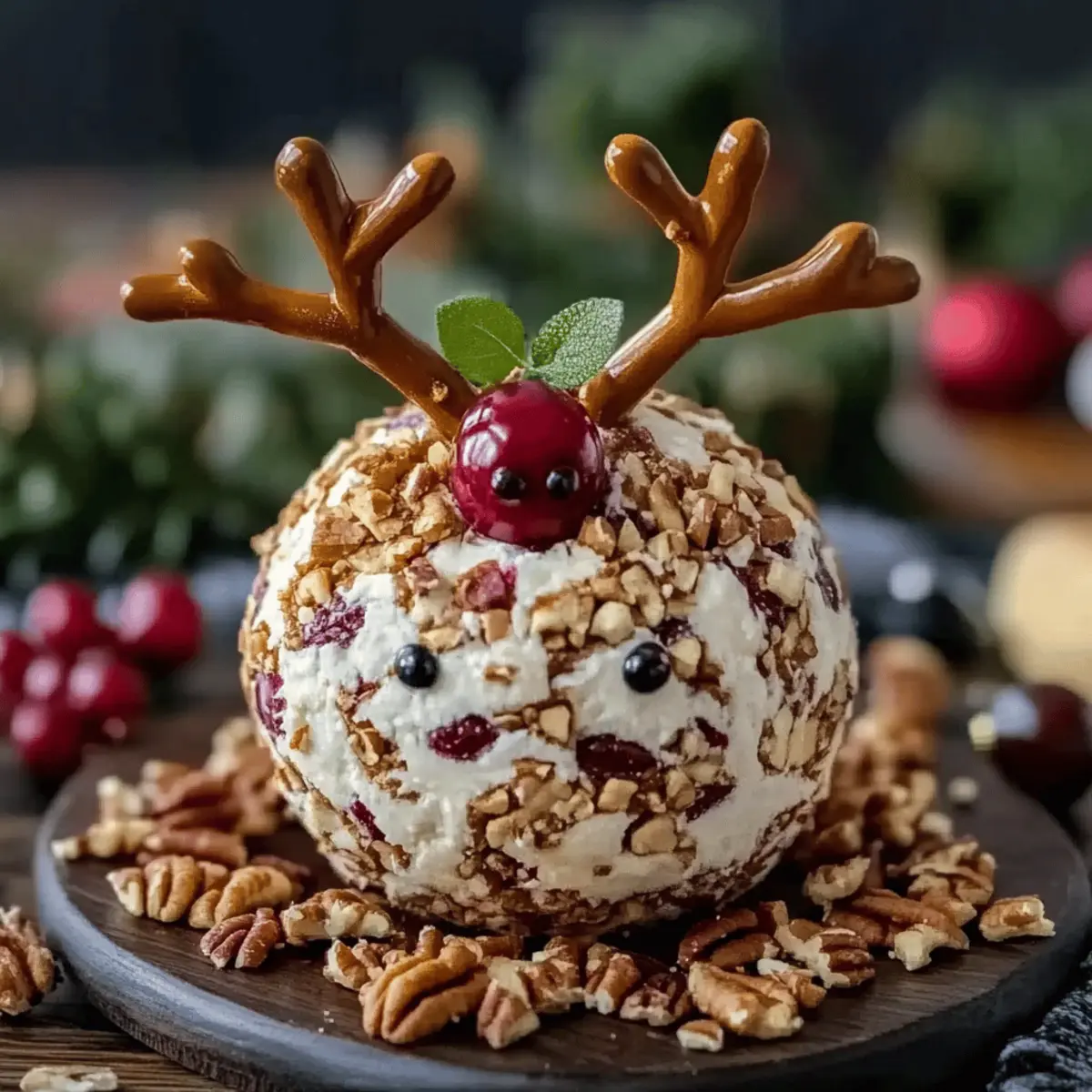 Delightful Reindeer Cheese Ball: A Festive Holiday Treat