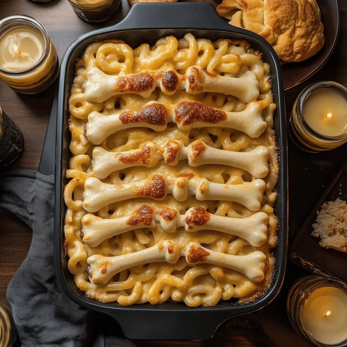 Spooky Rib Cage Mac & Cheese for a Fun Halloween Feast