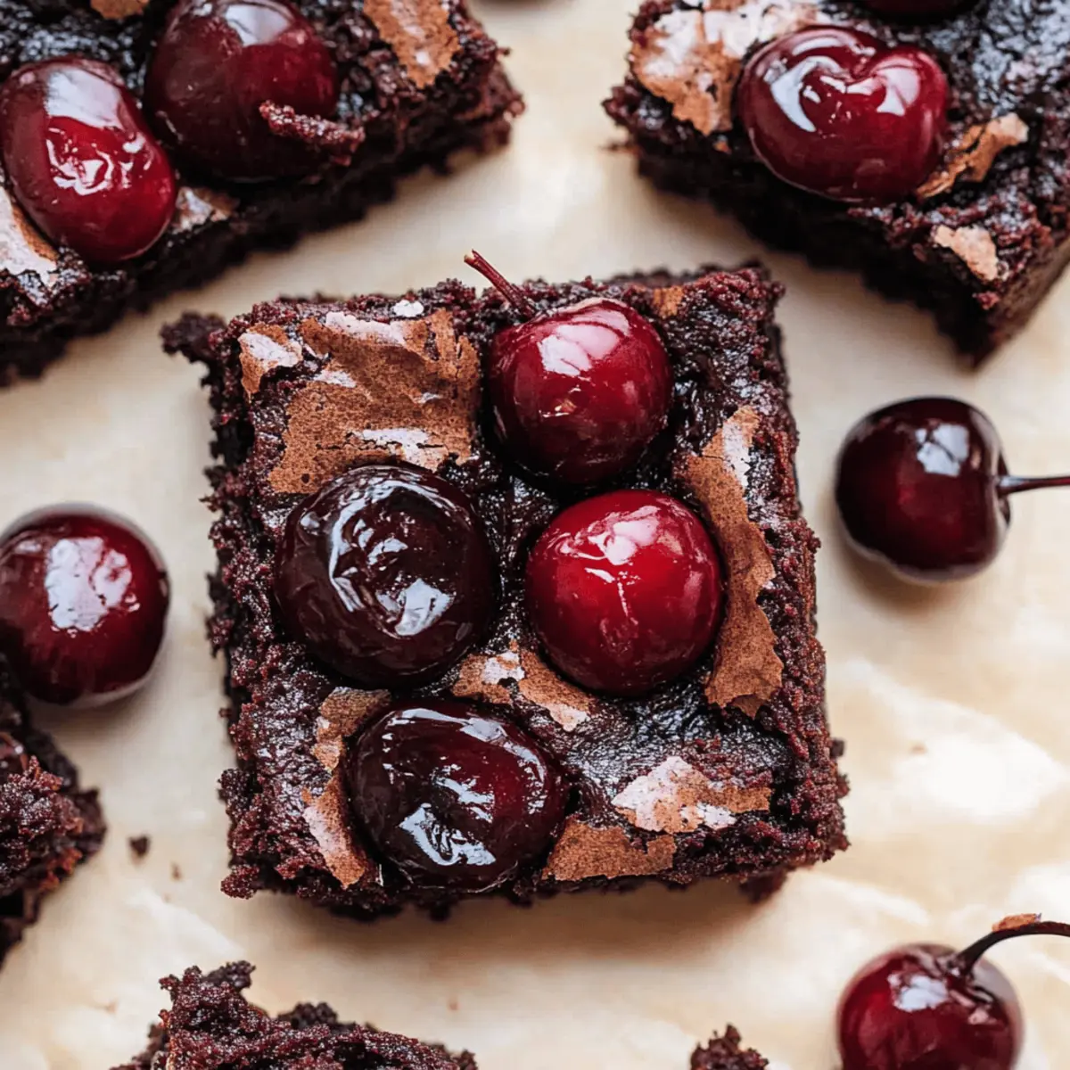 Roasted Chocolate Cherry Brownies for an Irresistibly Fudgy Treat