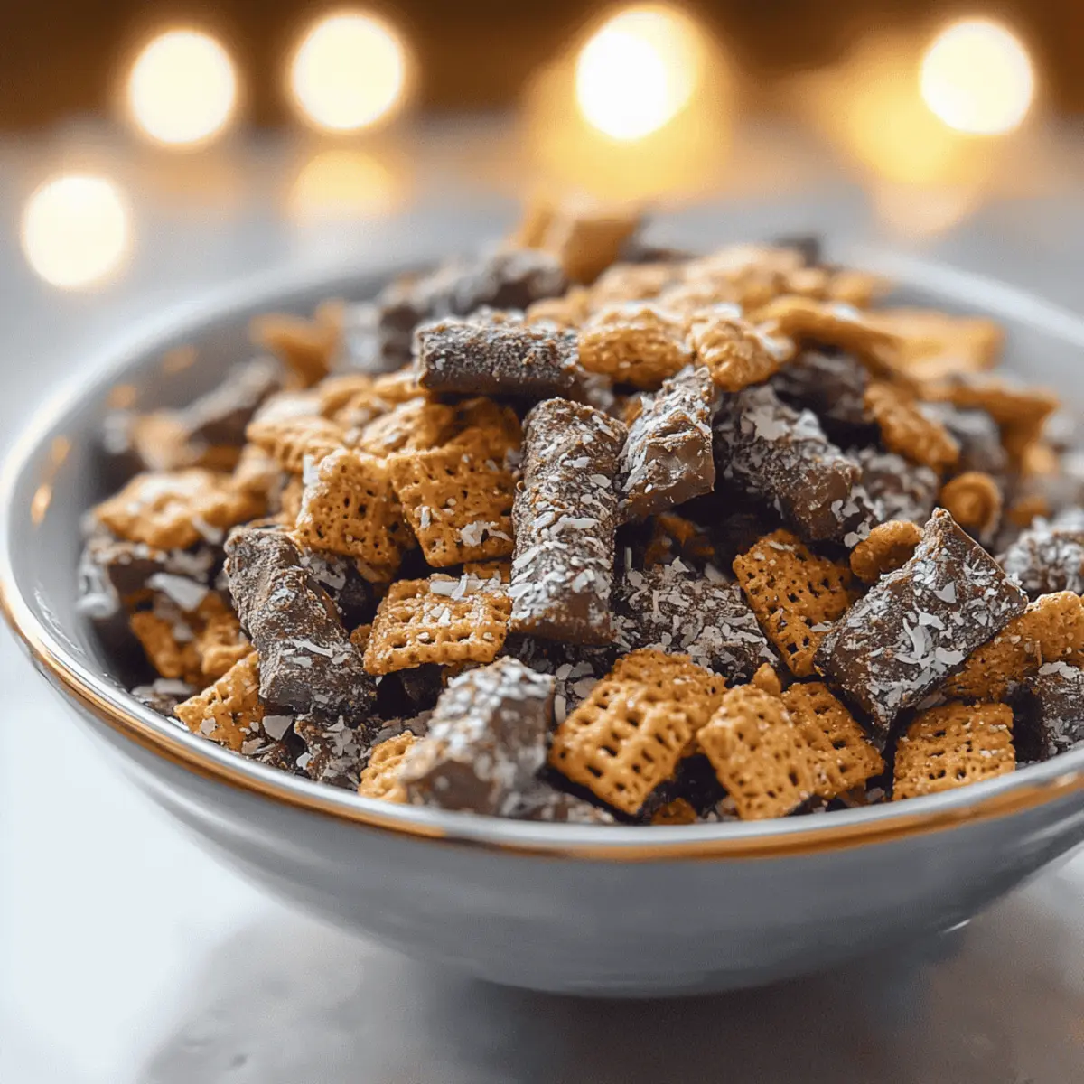 Samoas Puppy Chow: Irresistible No-Bake Snack Bliss