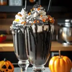 Spooky Black Halloween Milkshake