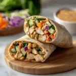 Thai Peanut Chicken Wraps