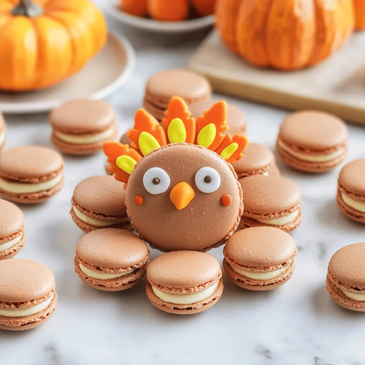 Thanksgiving Turkey Cookies with Pumpkin Spice Pizzazz