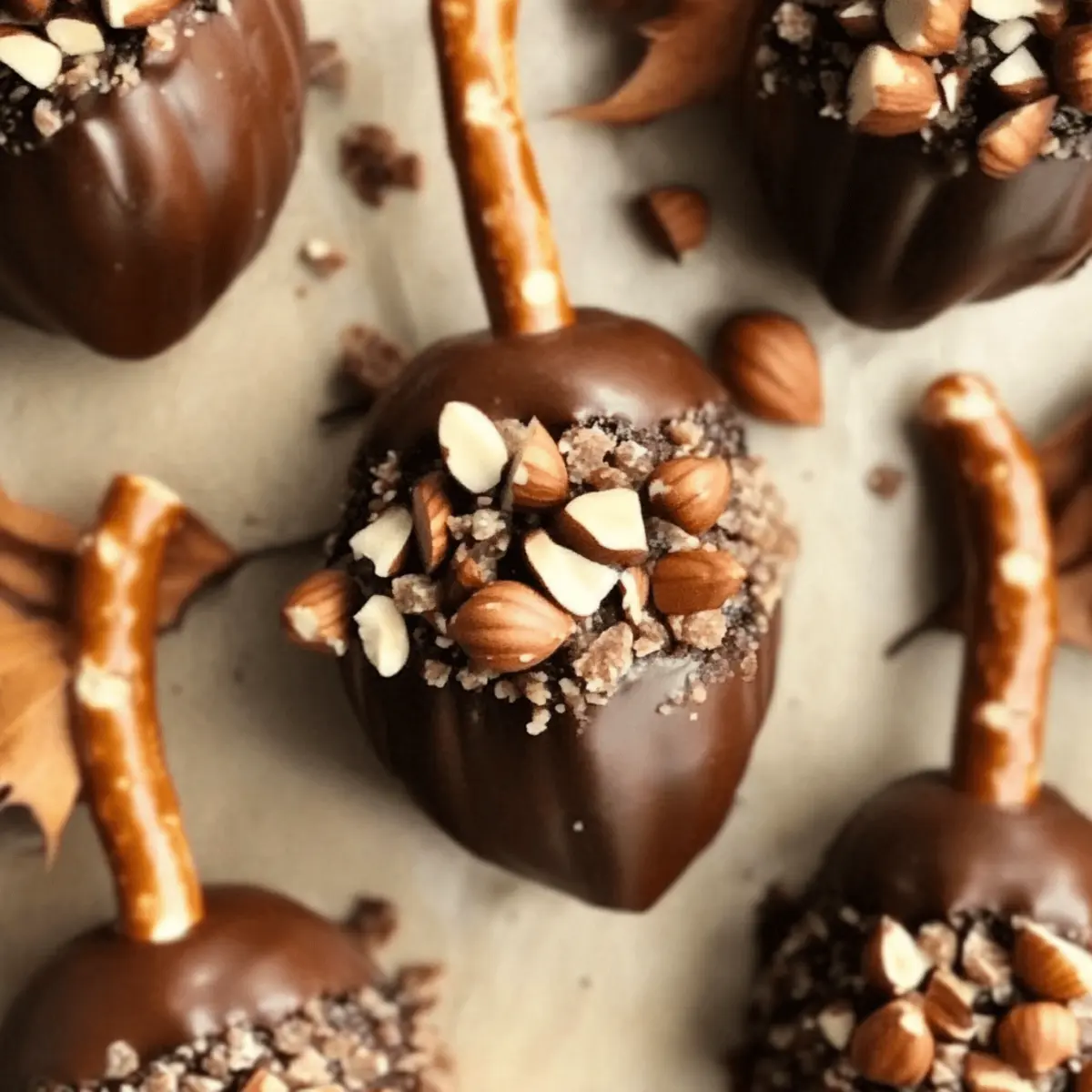 Fudgey Vegan Acorn Brownies for a Cozy Autumn Treat