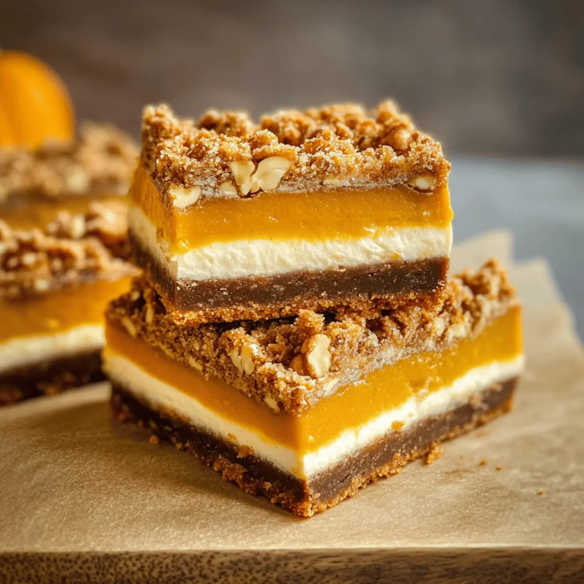 Vegan Pumpkin Cheesecake Bars That Scream Fall Flavor