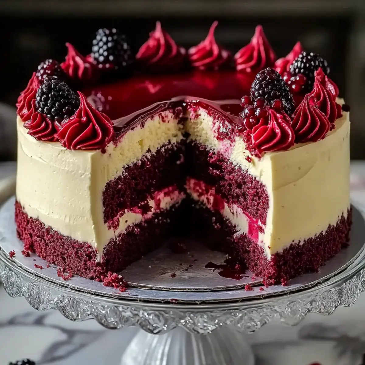 Irresistible Red Velvet Cheesecake Layer Cake for Any Celebration
