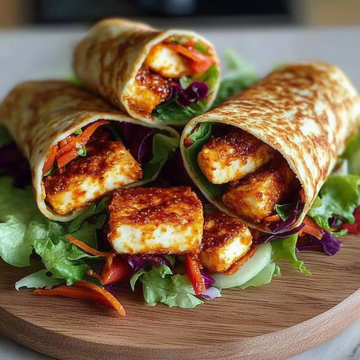 Sweet Chili Halloumi Wraps That Will Elevate Your Lunch Game