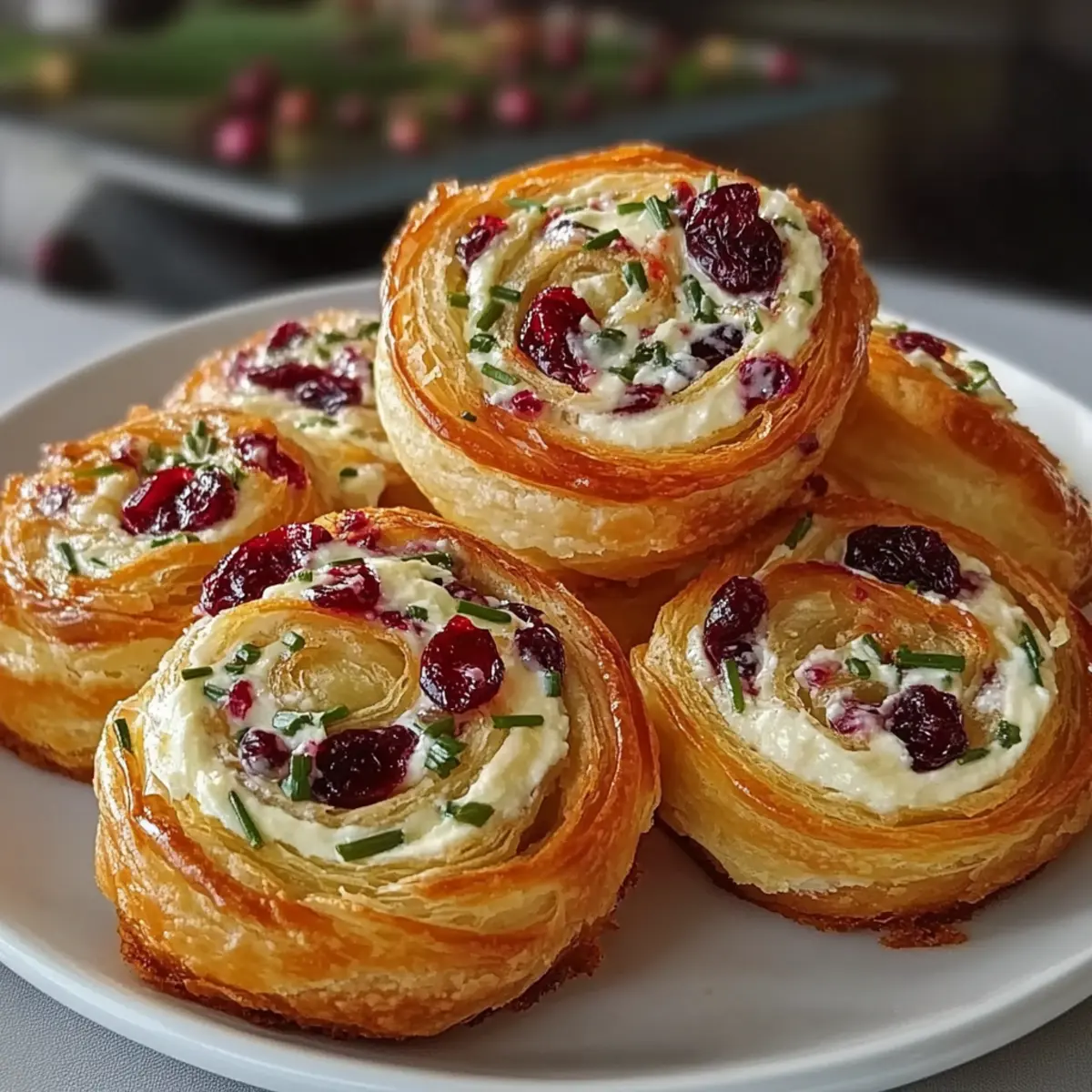 Cranberry Cream Cheese Pinwheels: Festive Flavor in Every Bite
