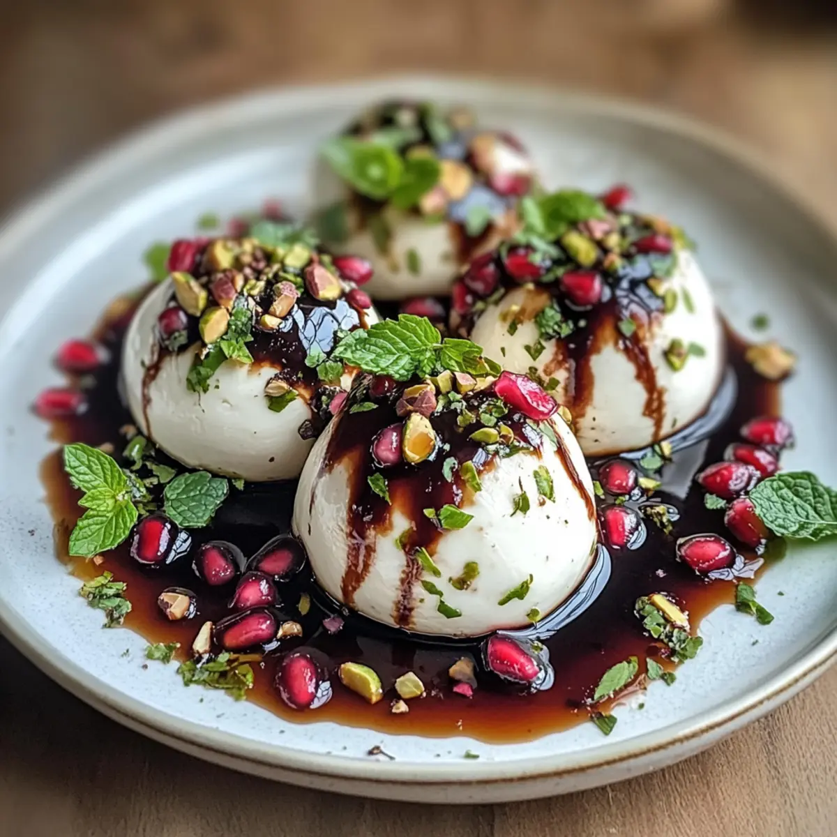 Irresistible Burrata Balls with Pomegranate & Pistachios