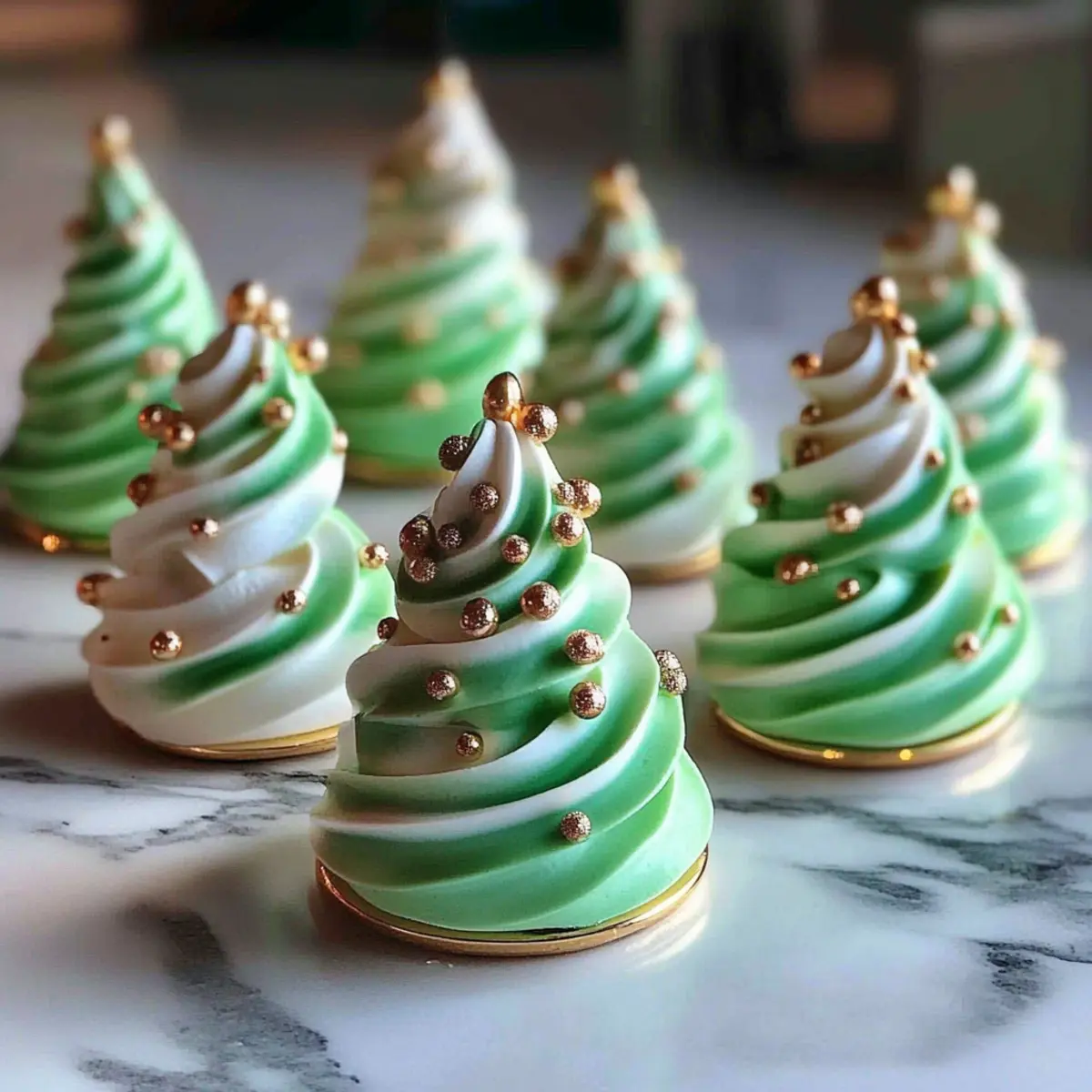 Crispy Christmas Tree Meringues That Melt in Your Mouth
