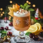 Christmas Cherry Fizz Mocktail
