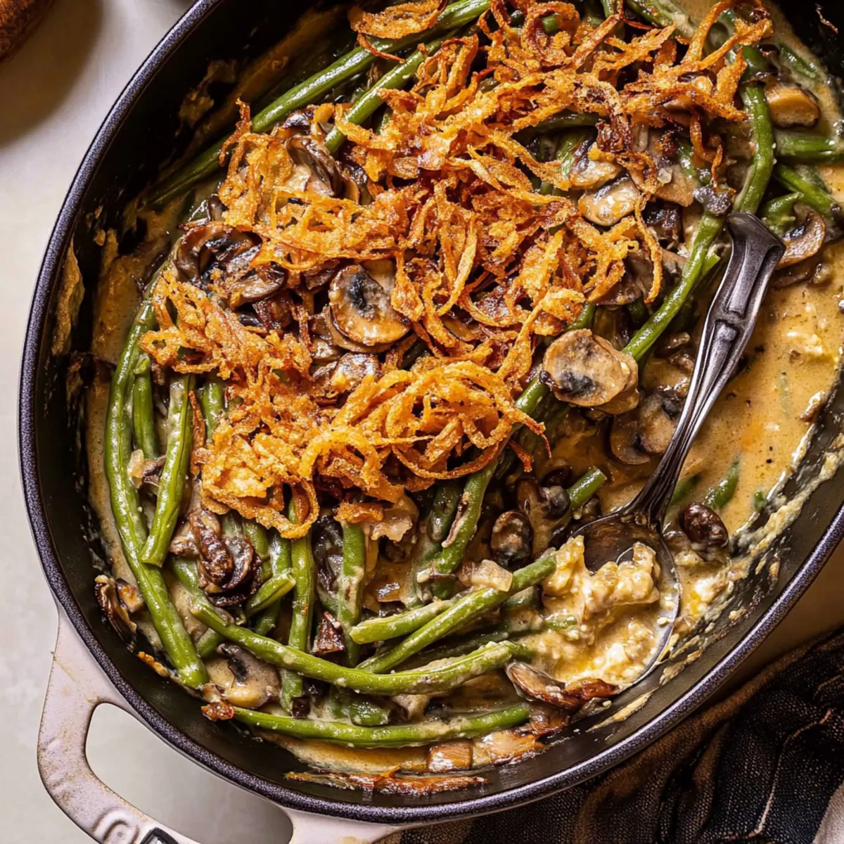 Savory Green Bean Casserole for Cozy Holiday Memories