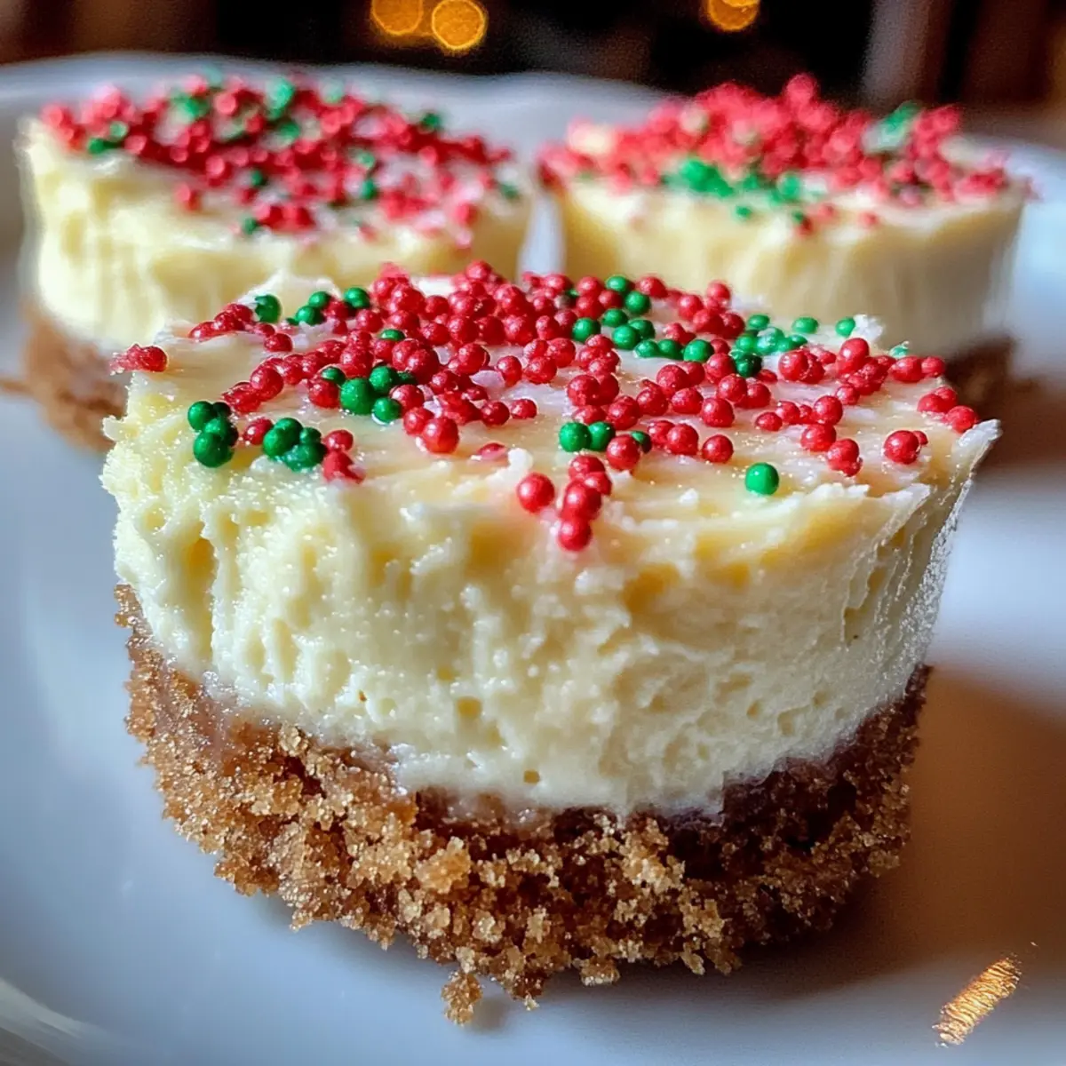 Delightful Mini Christmas Cheesecakes for Festive Joy
