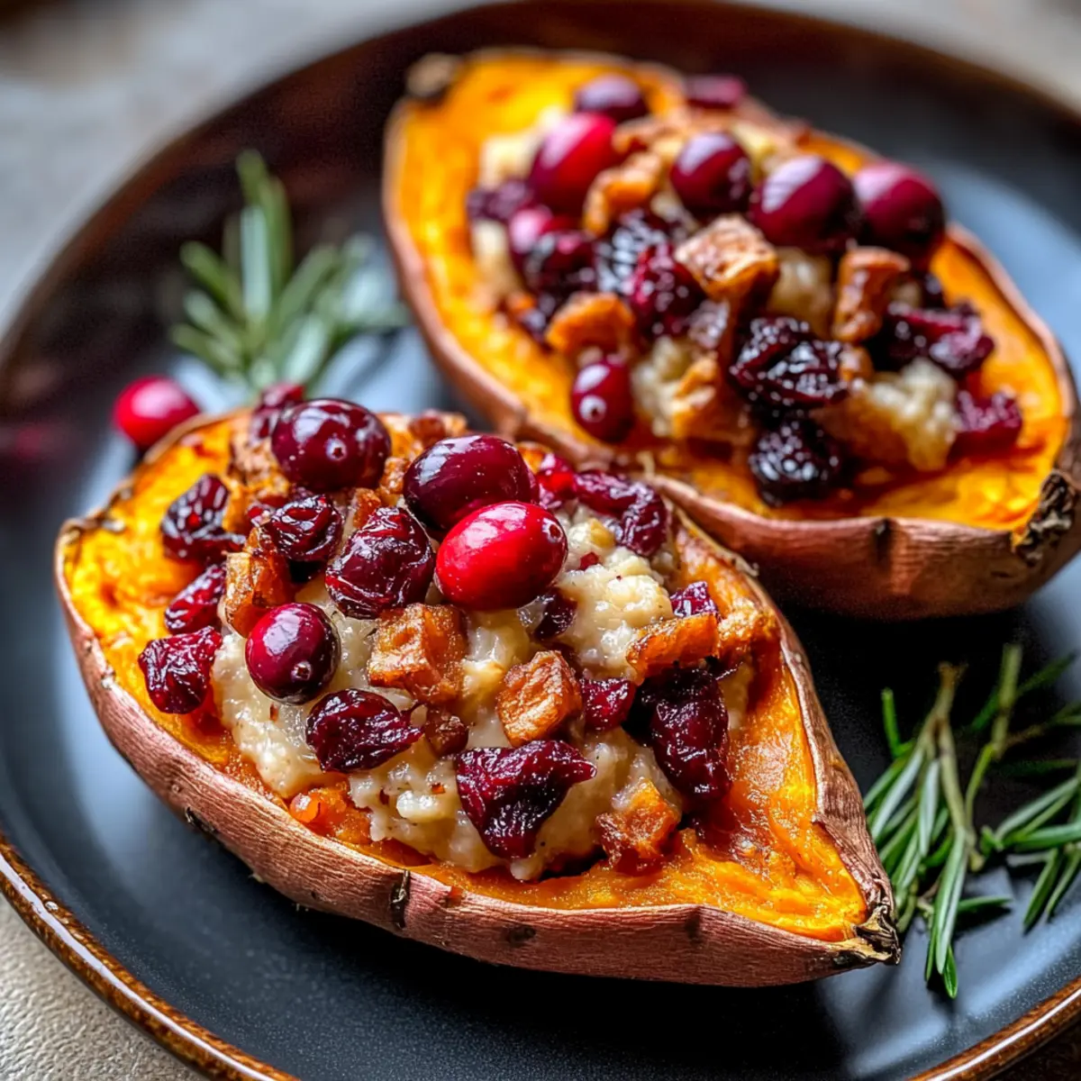 Cranberry Apple Twice-Baked Sweet Potatoes for Cozy Feasts