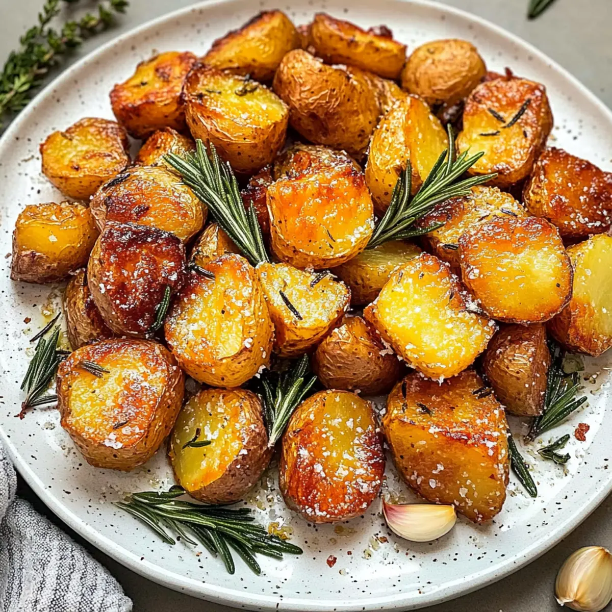 Crispy Roast Potatoes with Rosemary and Garlic for Perfect Crunch