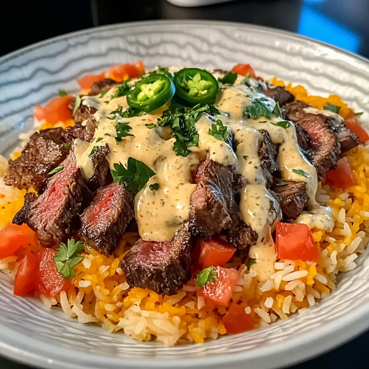 Steak Queso Rice: Indulge in a Creamy Flavor Explosion