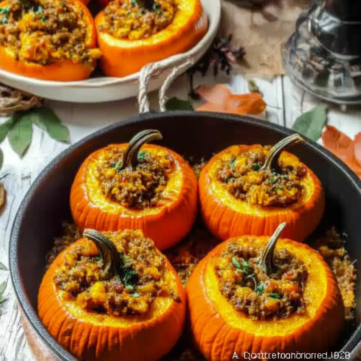 Savory Stuffed Mini Pumpkins for a Cozy Fall Dinner
