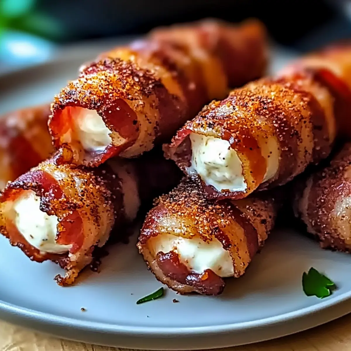 Nashville Hot Bacon Wrapped Mozzarella Sticks Your New Favorite Snack