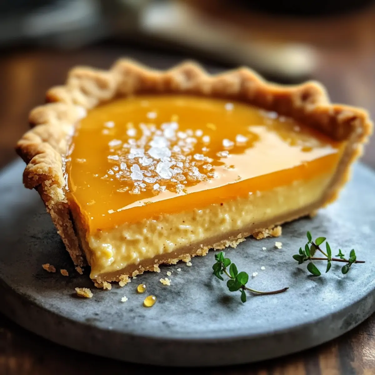Irresistible Salted Whiskey Honey Pie for Sweet Moments