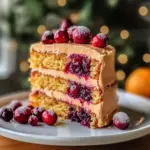 Cranberry Orange Layer Cake with Citrus Buttercream
