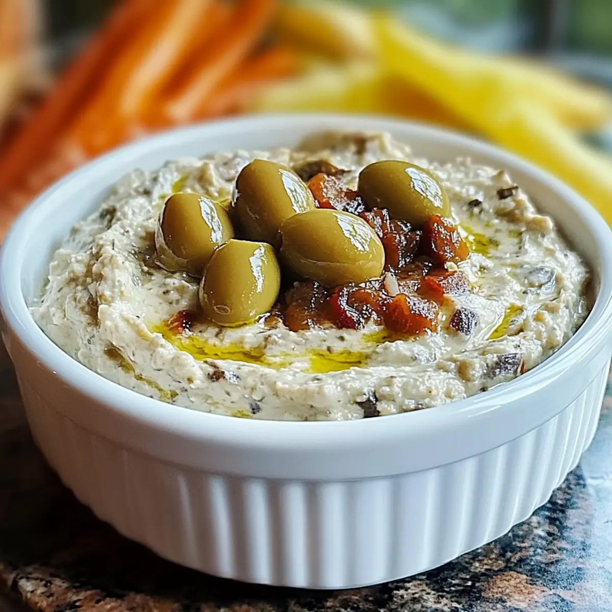 Effortless Green Olive Dip for Quick, Flavorful Snacking