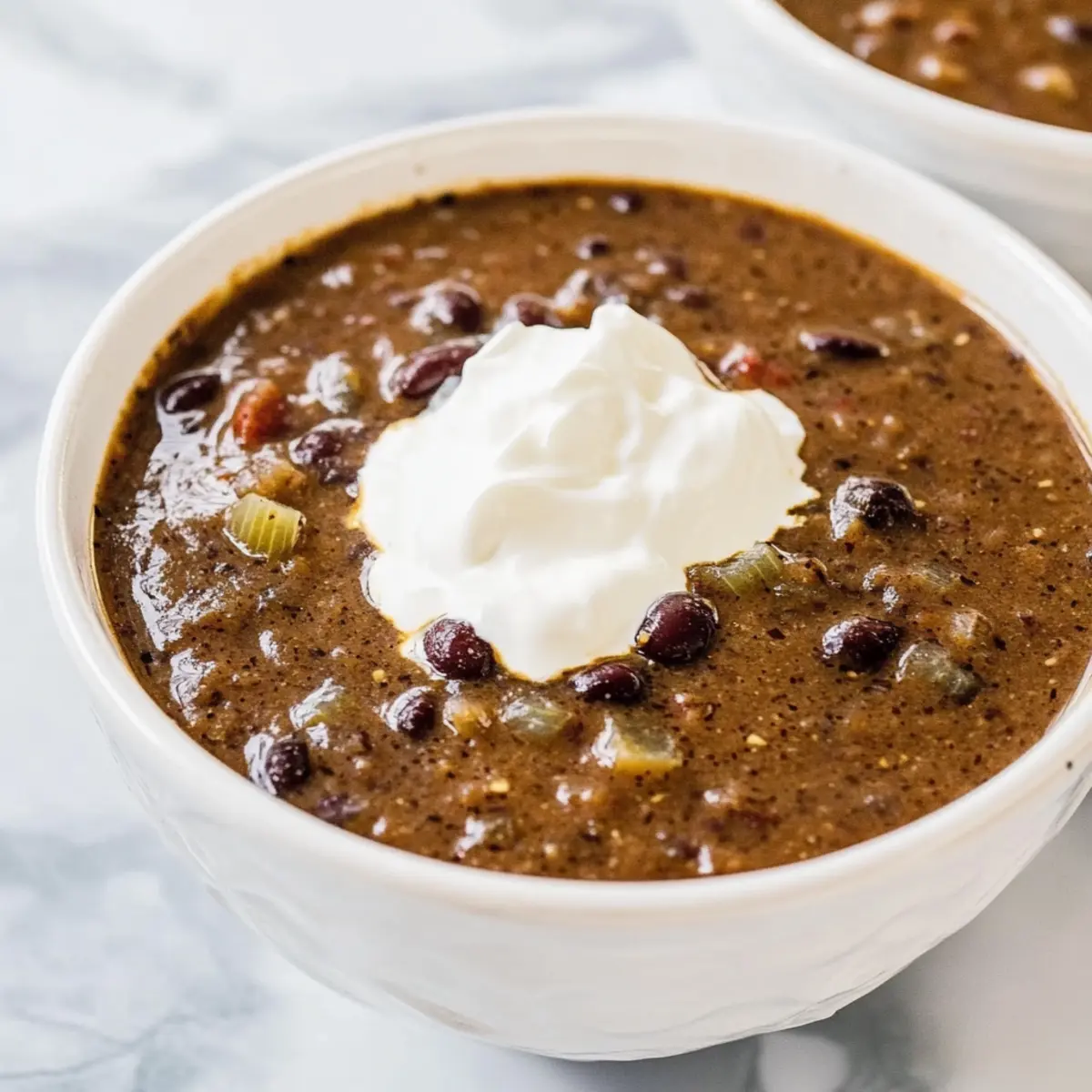 Savor Creamy Vegetarian Crockpot Black Bean Soup Tonight