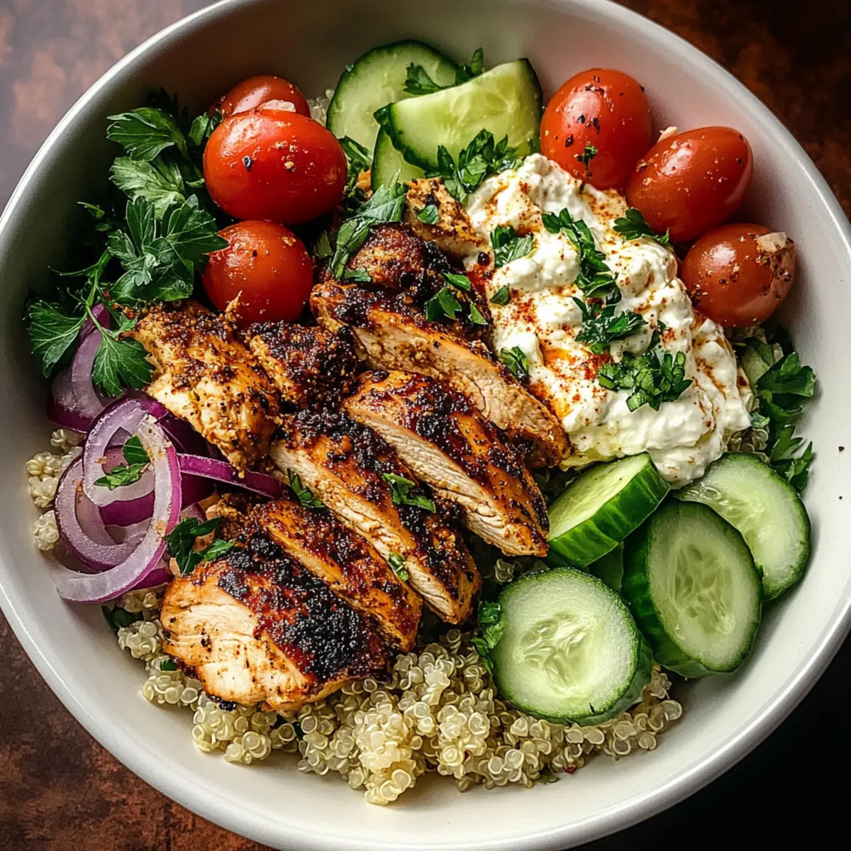 Mediterranean Chicken Bowl: Fresh Flavor That Delights!