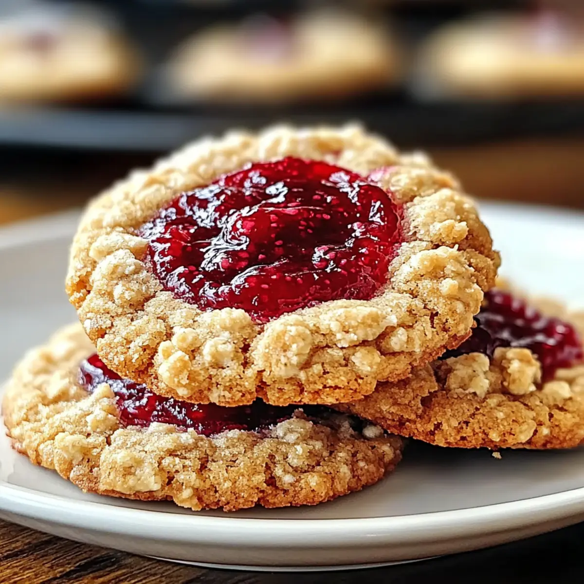 Buttery Raspberry Crumble Cookies with Sweet Jam Filling Joy