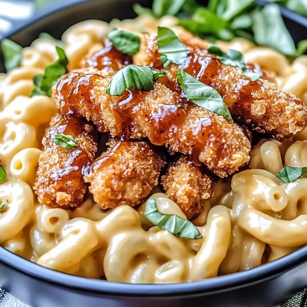 Sweet and Spicy Honey Pepper Chicken Mac and Cheese Bliss