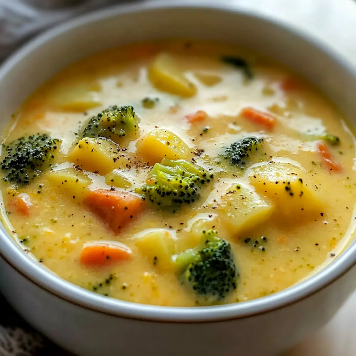 Creamy Potato Broccoli Cheddar Soup for Cozy Nights