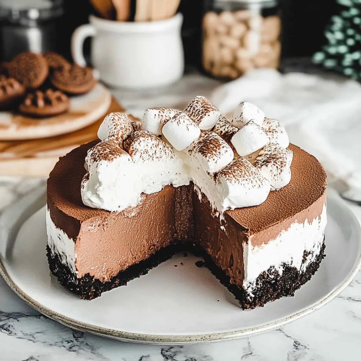 Irresistible Hot Chocolate Cheesecake for Cozy Winter Evenings
