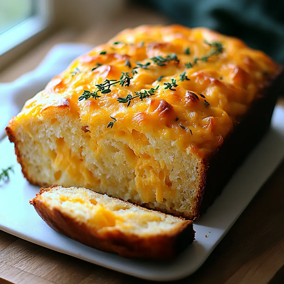 Cheddar Cheese Quick Bread: Savory Slices in a Snap