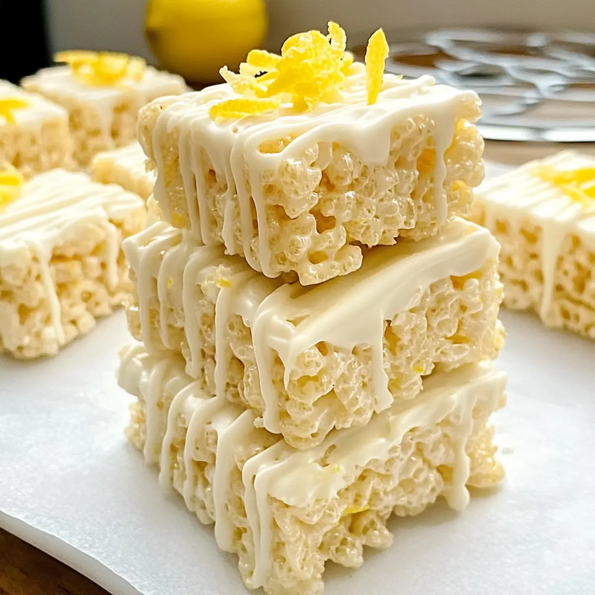 Lemon Rice Krispy Treats: Sweet, Chewy Sunshine in Every Bite