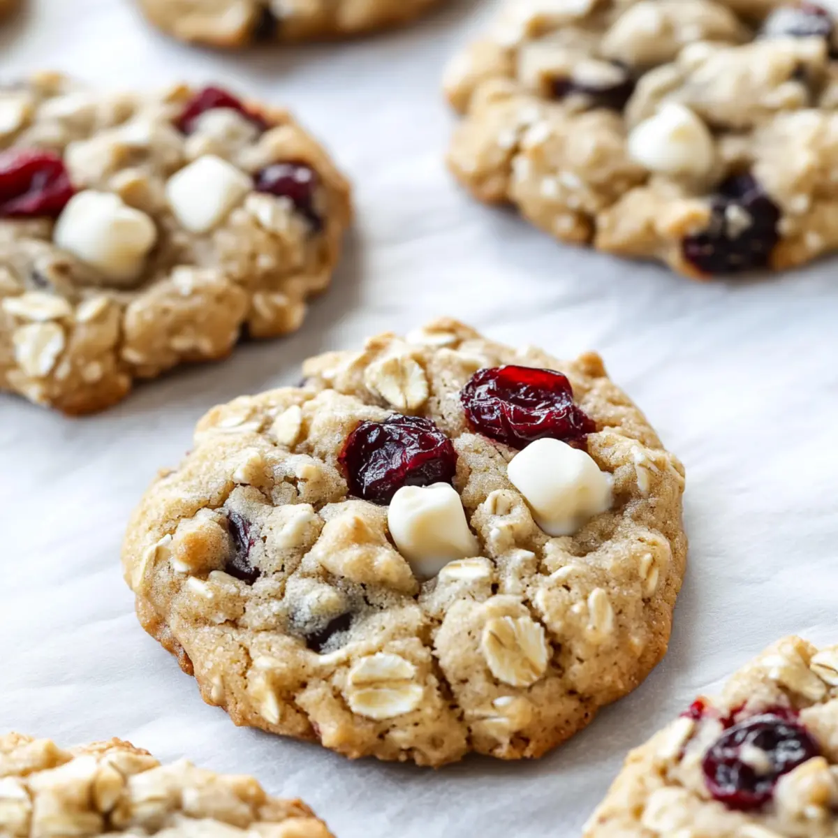 Chewy Cranberry White Chocolate Oatmeal Cookies to Savor
